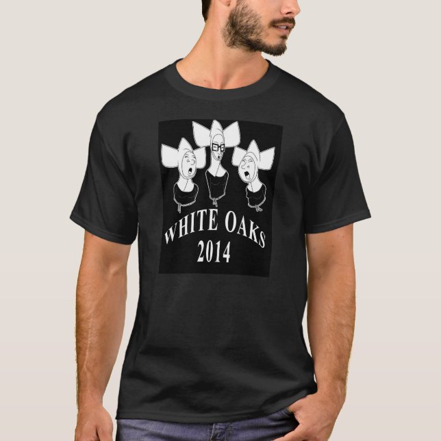 Weiße Eichen-Huhn-Ball 2014 T-Shirt (Vorderseite)