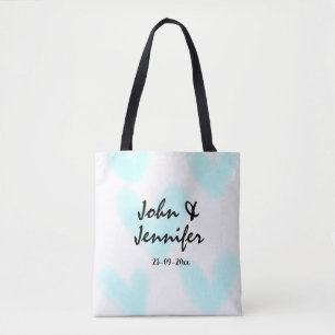 weiße einfache minimale Textstil-Hochzeit blaues H