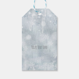 Weiße Eis-Schneeflocken Winter-Wunderland Geschenkanhänger