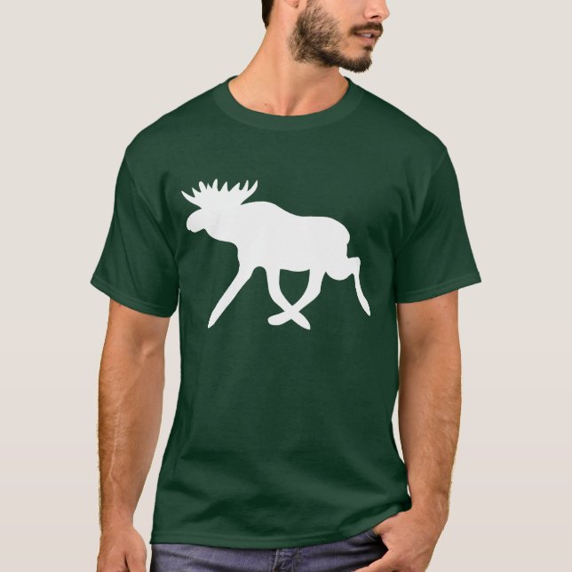 Weiße Elche T-Shirt (Vorderseite)