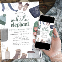 Weiße Elefant Kuschelige Weihnachtsgeschenketausch
