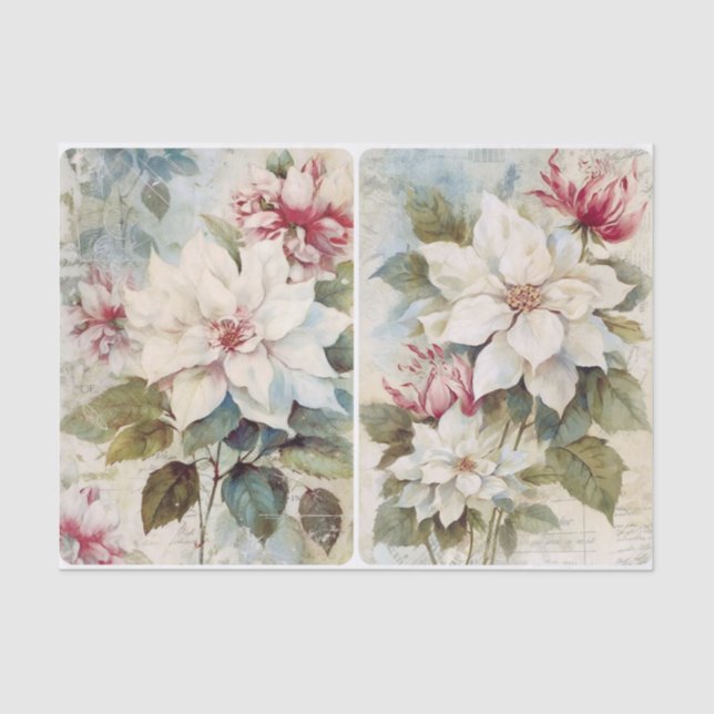 Weiße Eleganz Seidenpapier (Vorderseite)