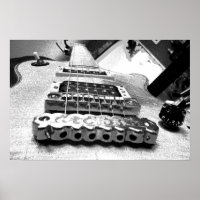 Weiße elektrische Gitarre