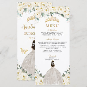 Weiße Elfenbein-Rosen-Blumen-Prinzessin Quinceañer Programm