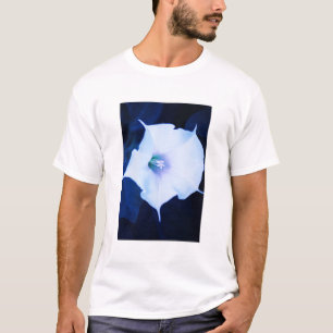 weiße Engelstrompete-Blume T-Shirt