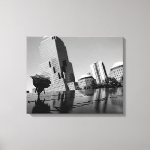 Weiße Erinnerungsrose Leinwanddruck