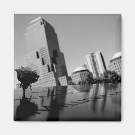 Weiße Erinnerungsrose Magnet