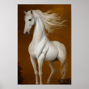 Weiße ethernale Ameise Poster