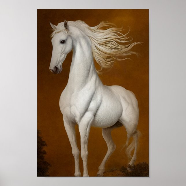 Weiße ethernale Ameise Poster (Vorne)