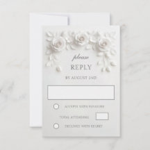 Weiße falsche Rosen Hochzeit aus Papier geschnitte