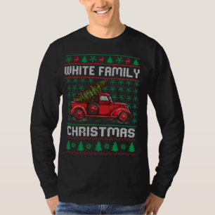 Weiße Familie Ugg Weihnachten Sweater Red Truck Fu T-Shirt