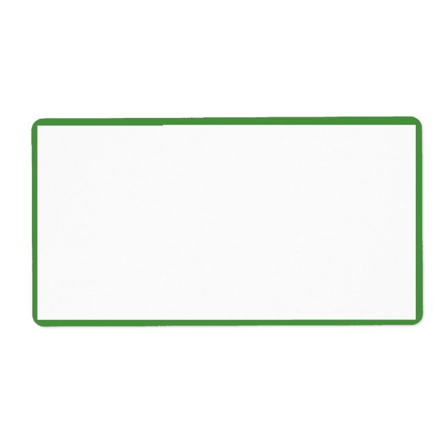 Weiße Farbe mit dünnen grünen Grenzen (Vorne)