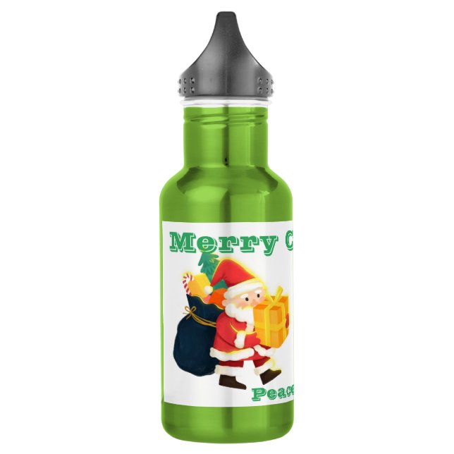 Weiße Farbe wiederverwendbare Weihnachtswünsche ge Edelstahlflasche (Links)