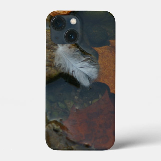 Weiße Feder Case-Mate iPhone Hülle (Rückseite)