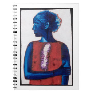 Weiße Feder Notizblock