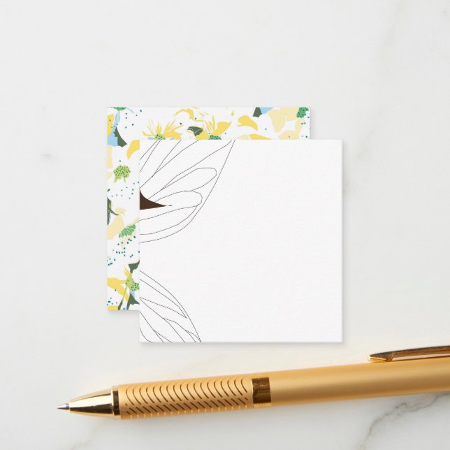 Weiße Fee in Märchen, Brautparty, Blumen Begleitkarte (Vorderseite/Rückseite Beispiel)