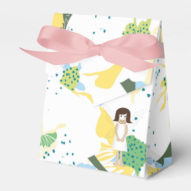 Weiße Fee in Märchen, Herbst, glücklicher Geburtst Geschenkschachtel (Vorderseite)