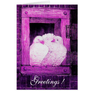 WEISSE FENSTER, lila violette Farbe pink