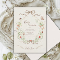 Weiße Fliederlaune-Vintage-Band Baby Shower