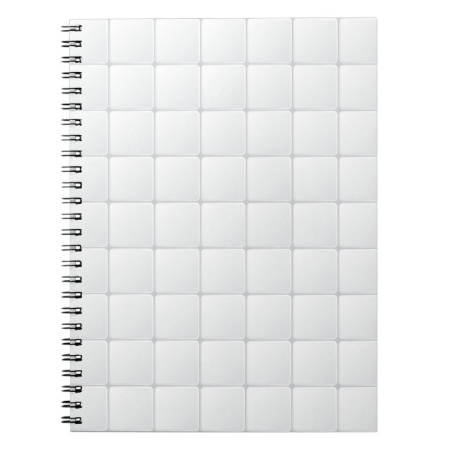Weiße Fliese Notizblock (Vorderseite)