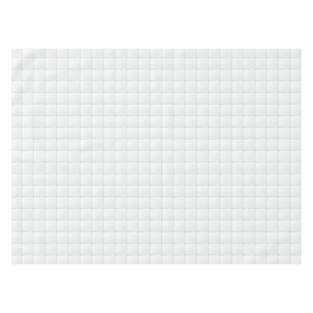 Weiße Fliese Tischdecke (Vorderseite (Horizontal))