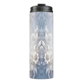 Weiße Flora Blüht thermische Tumbler Thermosbecher