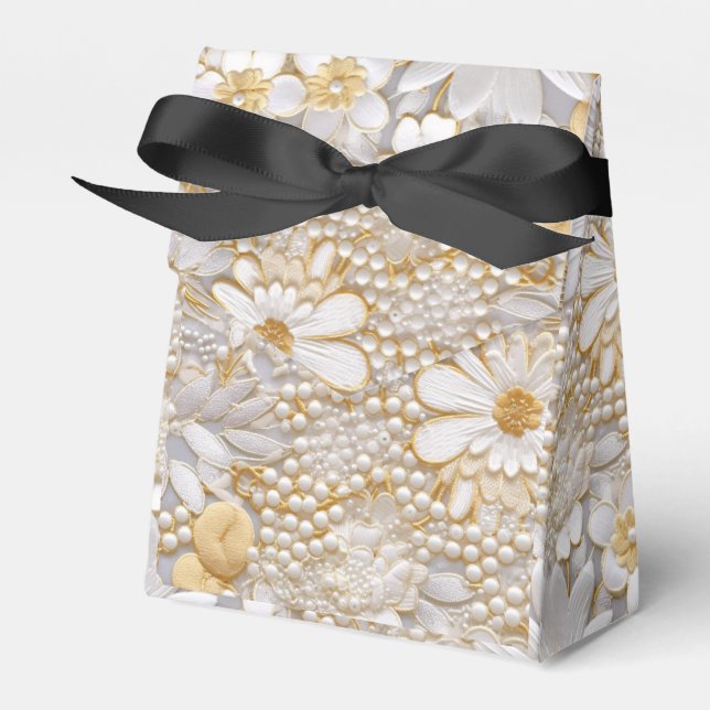 Weiße Flora Geschenkschachtel (Vorderseite)