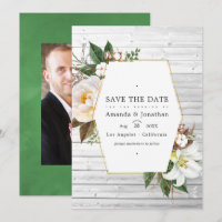 Weiße Flora Rustikales Foto für Hochzeiten im Stal