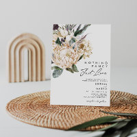 Weiße Florale Nichts Fancy Nur Liebe Hochzeit