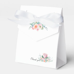 Weiße Florale Wasserfarben-Hochzeitsgeschenkbox Geschenkschachtel