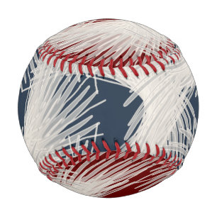 Weiße Flugfedern Baseball