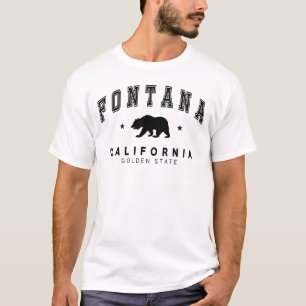 Weiße Fontana für Männer - Grizzly-Bär-Design T-Shirt