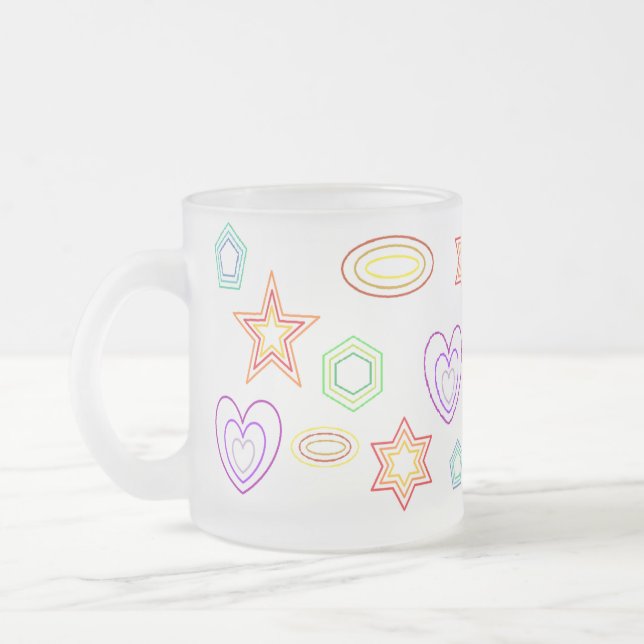 Weiße Formen Tasse (Links)