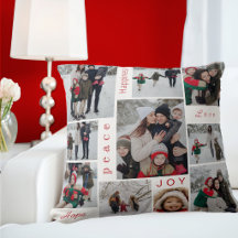 Weiße Foto-Collage Weihnachten