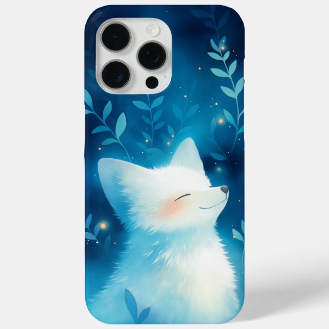 Weiße Fox Tranquillität Case-Mate iPhone Hülle (Rückseite)