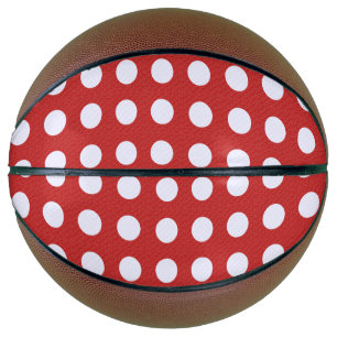 Weiße Fraktale Punkte roter Fraktalhintergrund Basketball