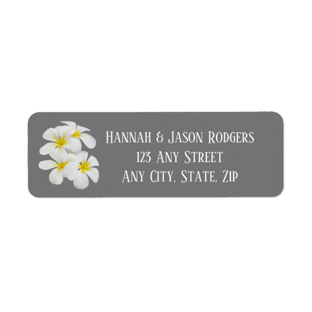 Weiße Frangipani-Blume, mittelgrau, Hochzeit (Vorne)