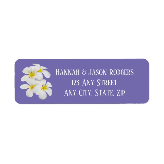 Weiße Frangipani-Blume, Periwinkle, Hochzeit (Vorne)