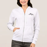 Weiße Frau Hoodie<br><div class="desc">So niedlicher zippered weißer Hoodie,  der Frau sagt.</div>