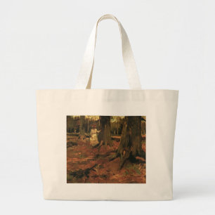Weiße Frau im Wald, Vincent van Gogh Jumbo Stoffbeutel