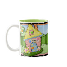 "Weiße Frau" Zwei-Tone-Tasse