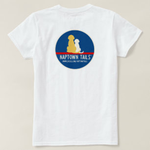 Weiße Frauen T-Shirt Naptown Tails Hunde