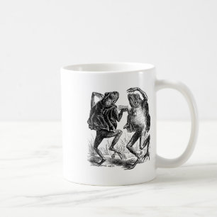 Weiße Frösche tanzen - Vintage Frösche Kaffeetasse