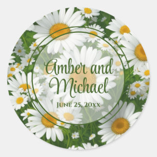 Weiße Frühlingsblütenblütenblüte Runder Aufkleber