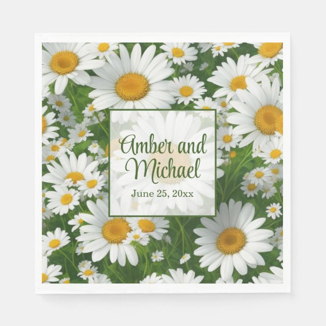Weiße Frühlingsblütenblütenblüte Serviette (Vorderseite)