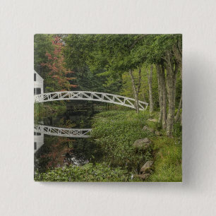 Weiße Fußgängerbrücke, Somesville, Monte Wüst Button
