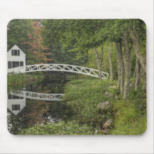 Weiße Fußgängerbrücke, Somesville, Mount Desert Mousepad
