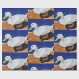 Weiße Gans Geschenkpapier