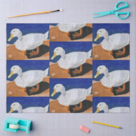 Weiße Gans Seidenpapier