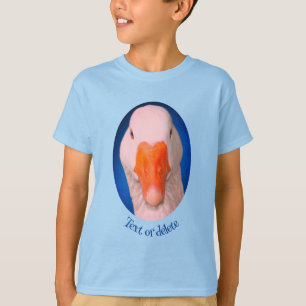 Weiße Gänse Farm Tier Personalisiert T-Shirt